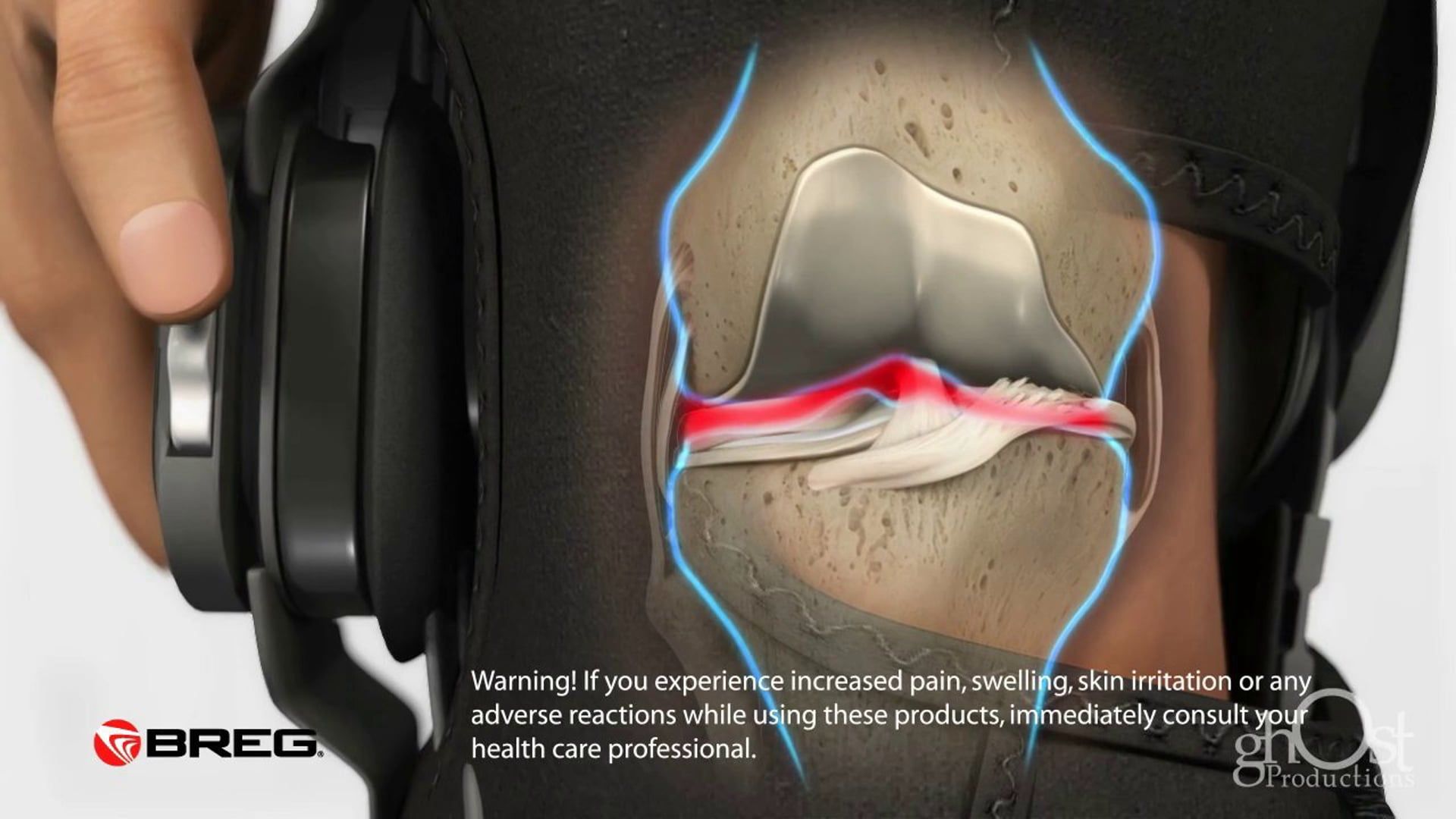 Ghost Medical - Breg Knee Brace Animation - HD