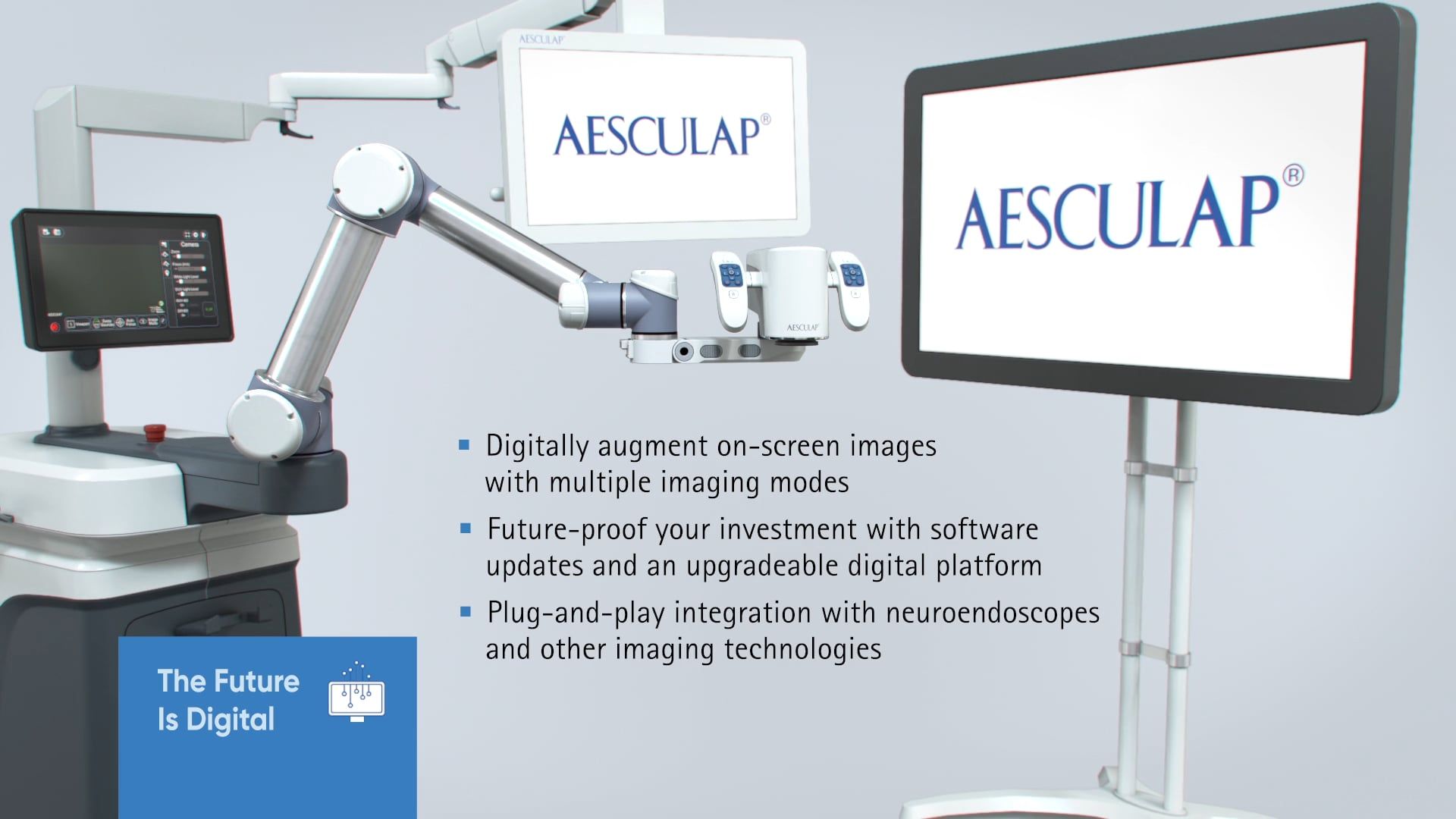 Aeos Robitic Digital Microscope from Aesculap  | Video