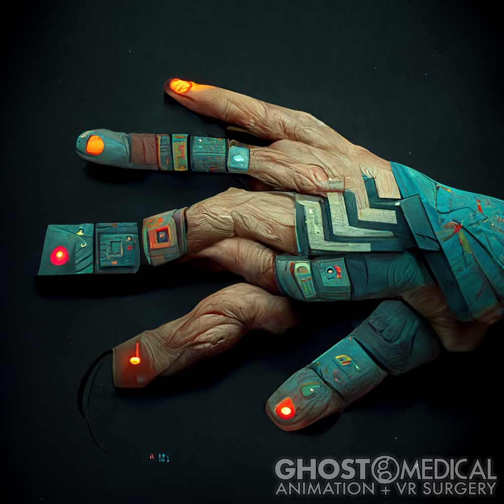 Wraith’s Medical VR “hand-tracking” allows users more control without a controller.