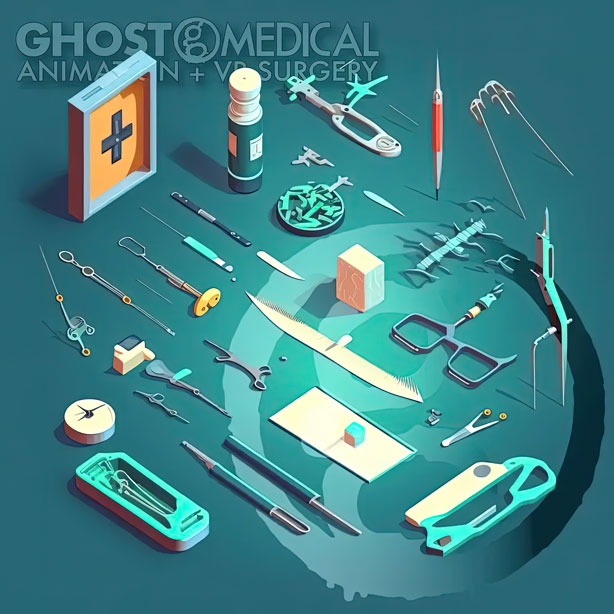 isometric icon, surgical scalpel, medical instruments, Ghost Medical, Creative Commons license, medical experts, presentations, surgical topics, visual aid, illustrating surgical procedures, discussing medical instruments, professional touch, medical presentation.